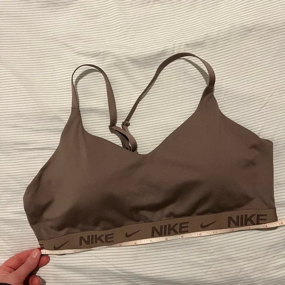 Nike Women's Chocolate Brown Sports Bra - Picture 2 of 3
